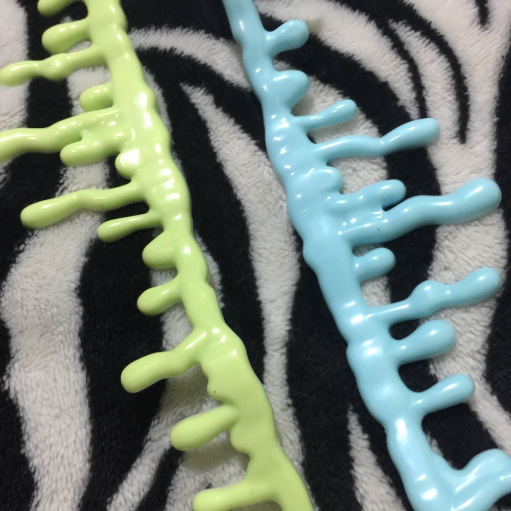 Both pastel drip gothic chokers